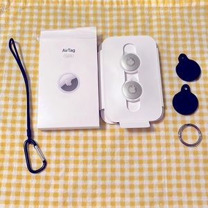2 Apple AirTags. Original 4 pack but the two being sold have never been used.